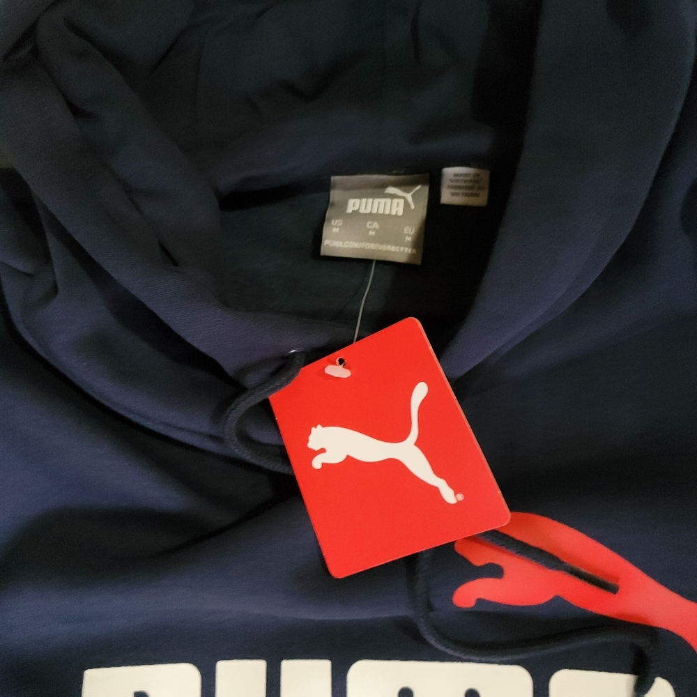 NWT Puma Hoodie sweatshirt Navy Blue